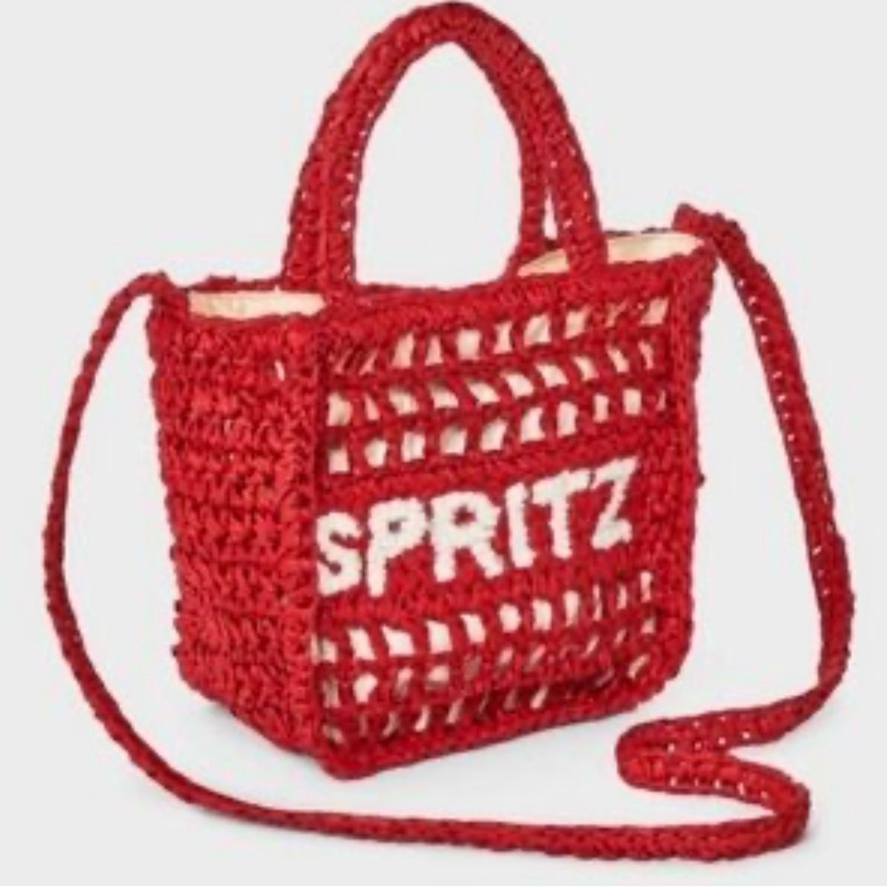 Universal Thread crochet "SPRITZ beachy vacation resort west boho crossbody bag